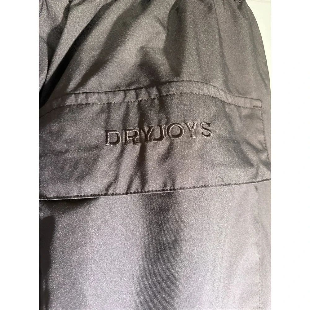 FootJoy DryJoys Golf Rain Pants Men Medium Black Waterproof Windbreaker Trousers